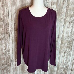 Jones New York Purple Signature Long Sleeve Shirt size XL